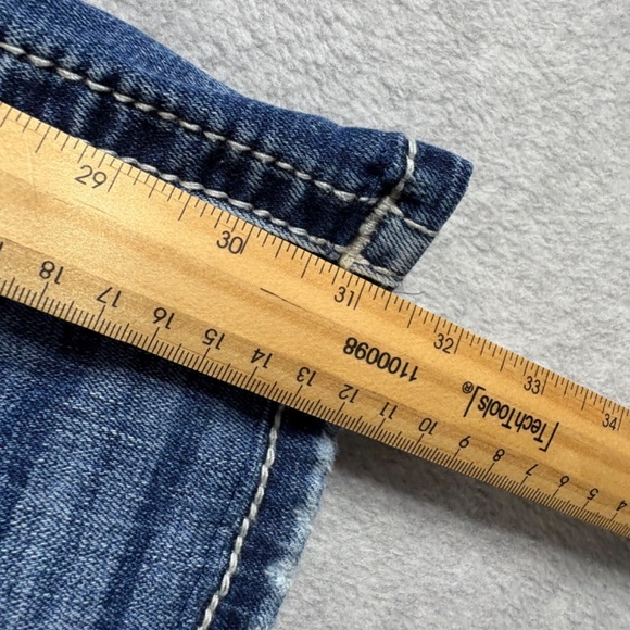 MISS ME Mid Rise Boot Women's 29 Faded Blue Boot Cut Jeans - Picture 14 of 16